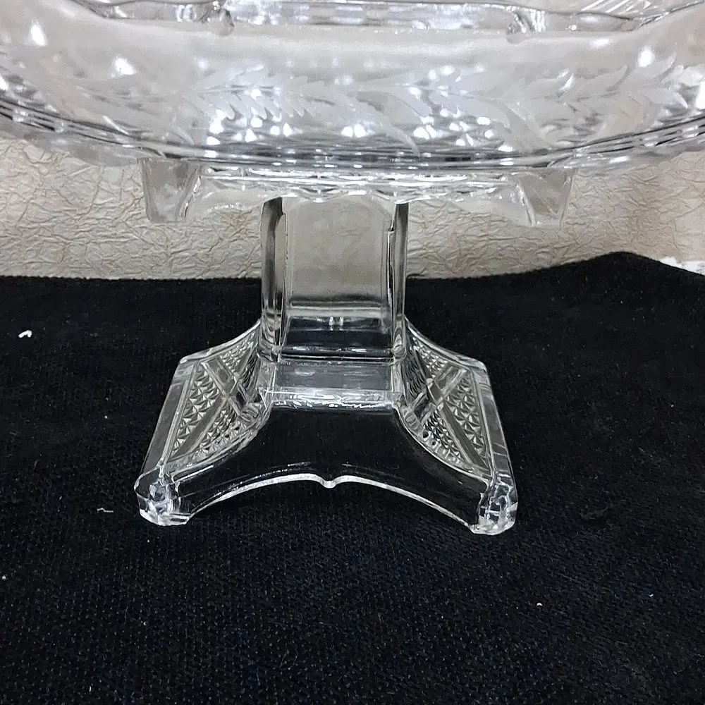 ANTIQUE EAPG 1880s Adams & Co Ashman Crossroads‎ Pattern Compote